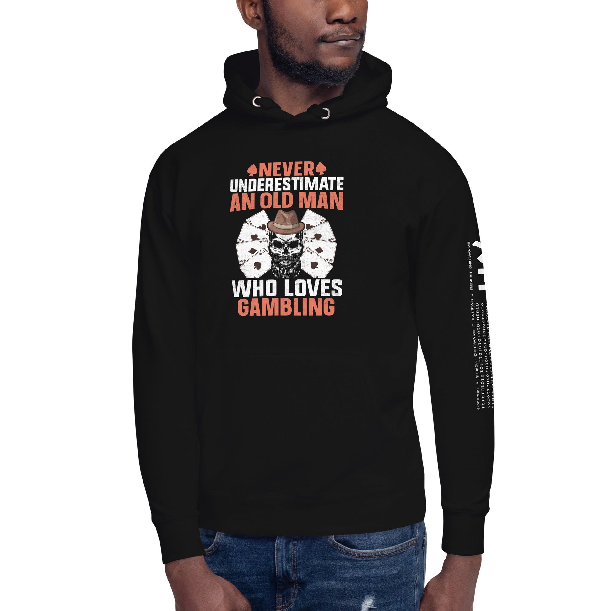 Never Underestimate an old man who Loves gambling - Unisex Hoodie by DarkByteGear