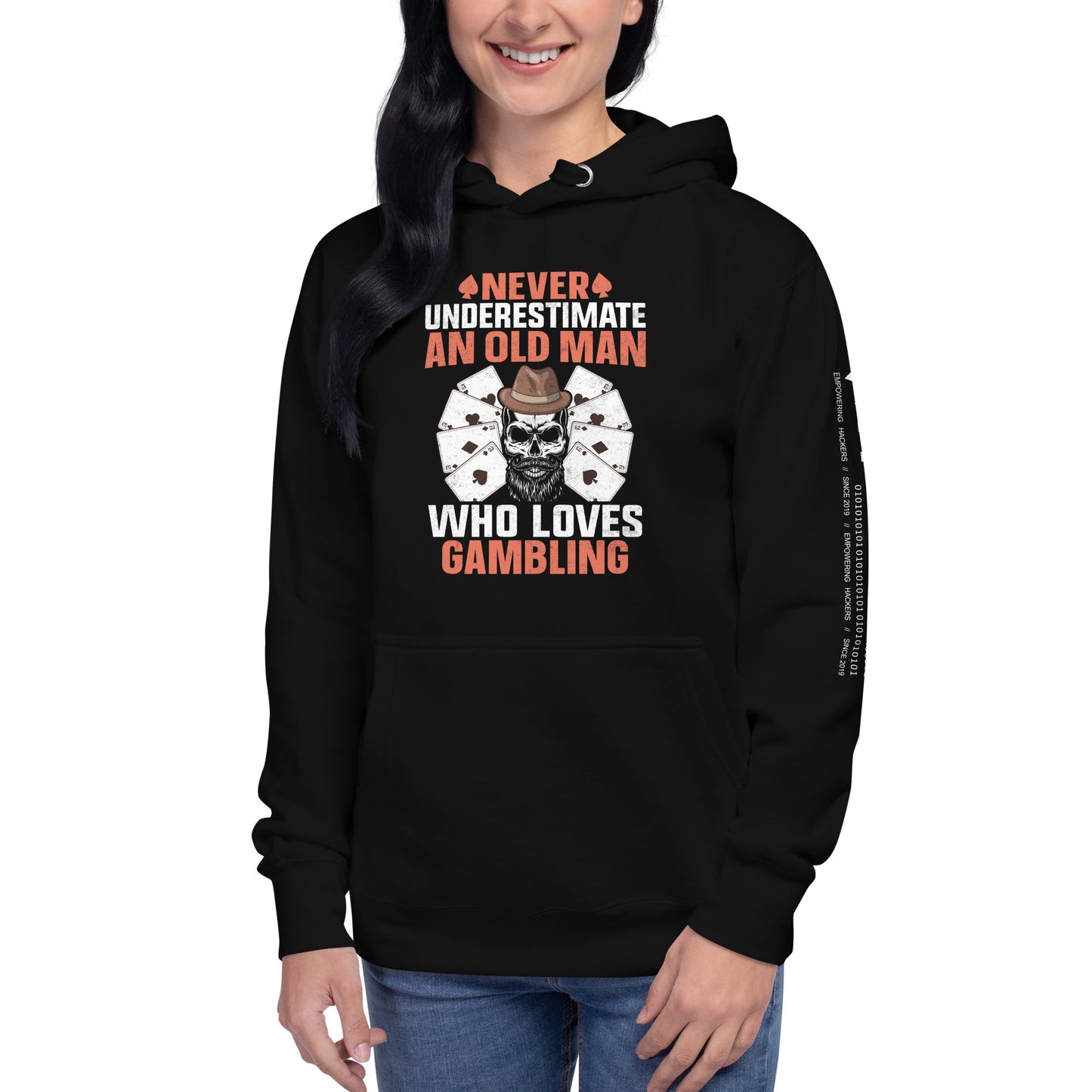 Never Underestimate an old man who Loves gambling - Unisex Hoodie by DarkByteGear