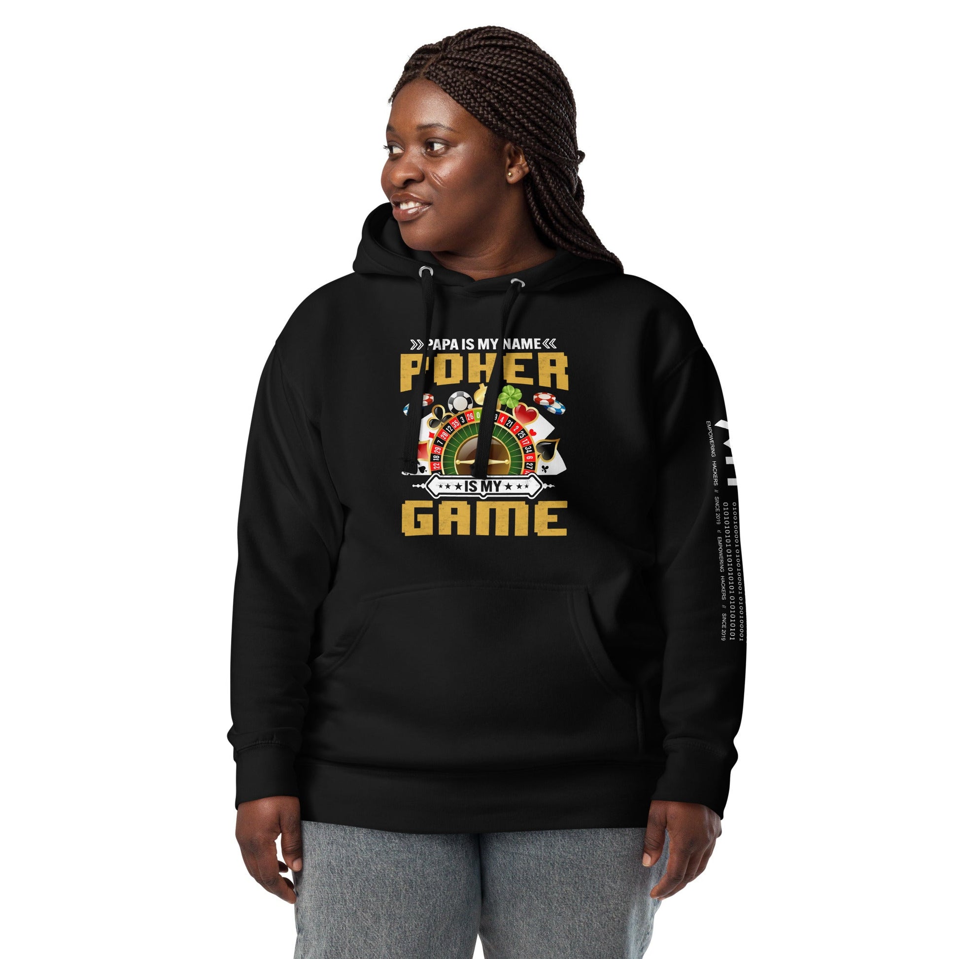 Papa Is my Name; Poker Is my Game - Unisex Hoodie by DarkByteGear