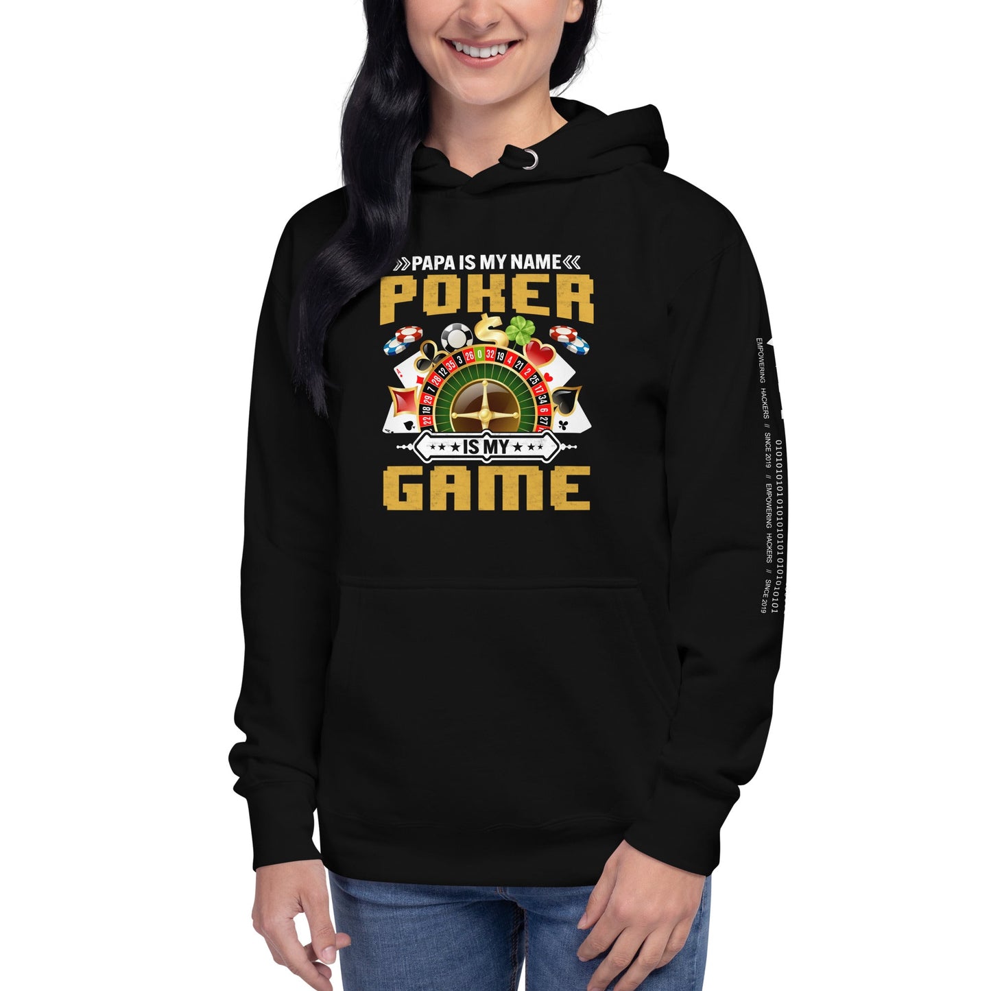 Papa Is my Name; Poker Is my Game - Unisex Hoodie by DarkByteGear