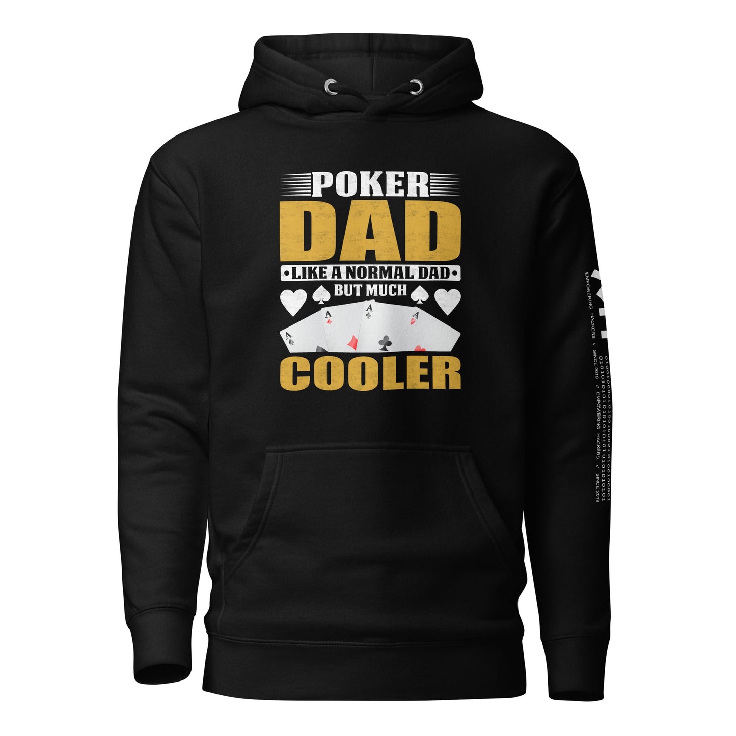 Poker Dad is like a Normal Dad but much Cooler - Unisex Hoodie by DarkByteGear