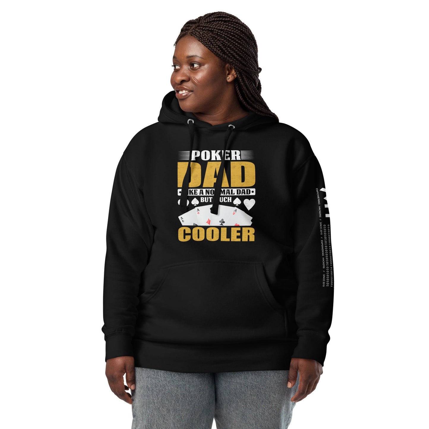 Poker Dad is like a Normal Dad but much Cooler - Unisex Hoodie by DarkByteGear