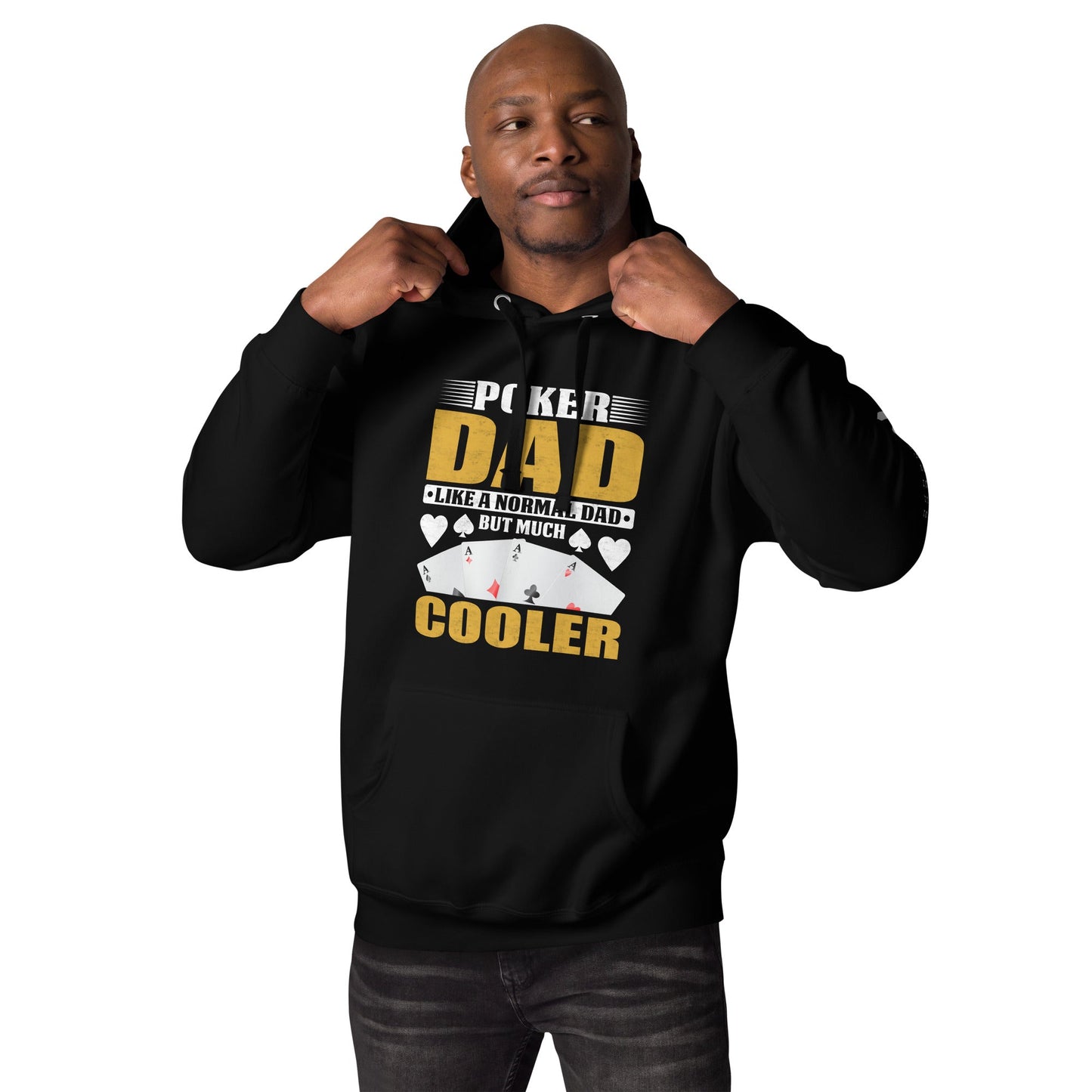 Poker Dad is like a Normal Dad but much Cooler - Unisex Hoodie by DarkByteGear