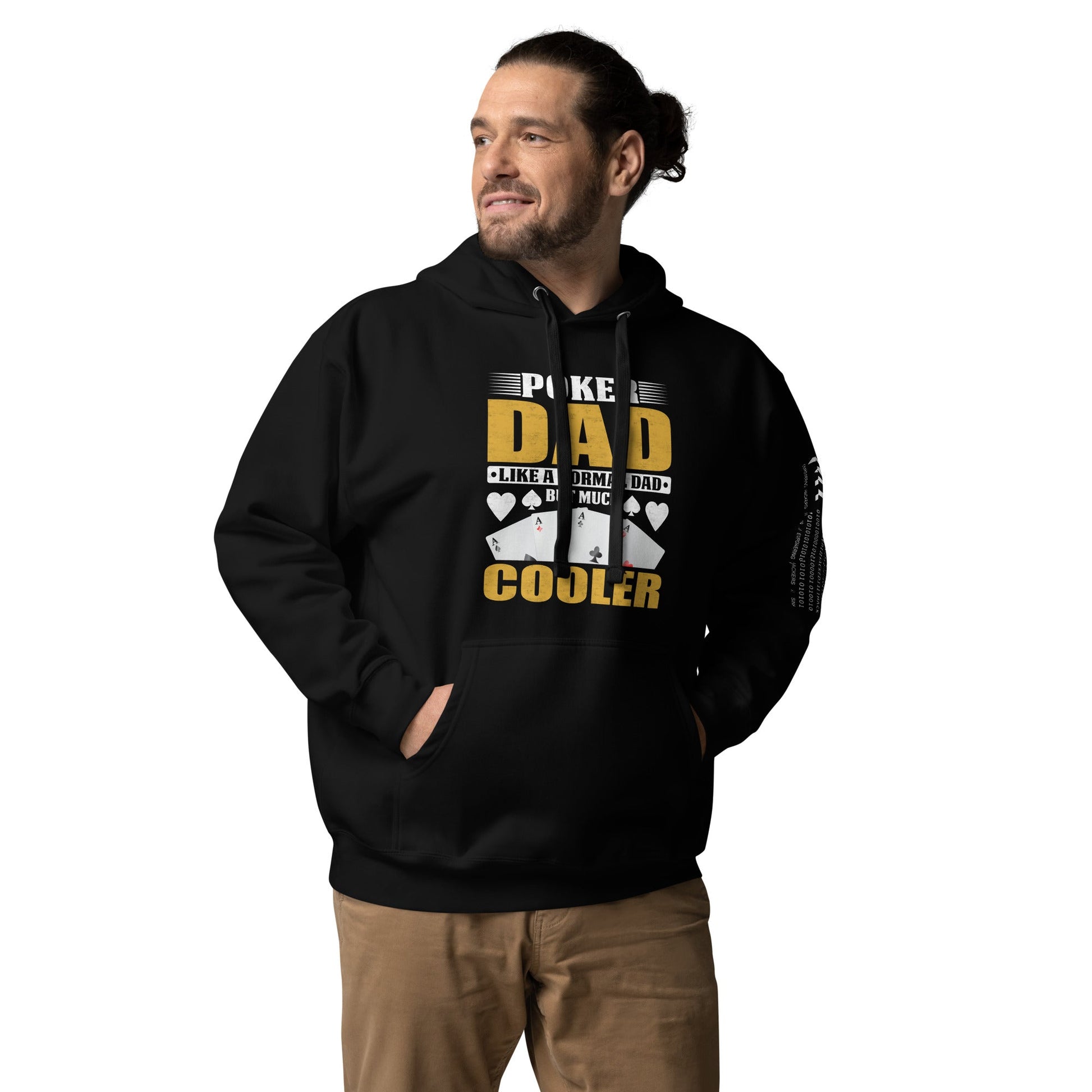 Poker Dad is like a Normal Dad but much Cooler - Unisex Hoodie by DarkByteGear