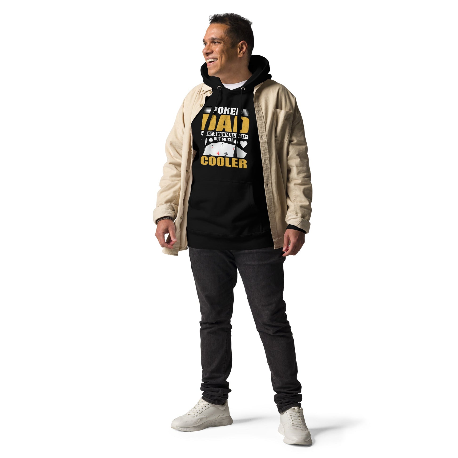 Poker Dad is like a Normal Dad but much Cooler - Unisex Hoodie by DarkByteGear