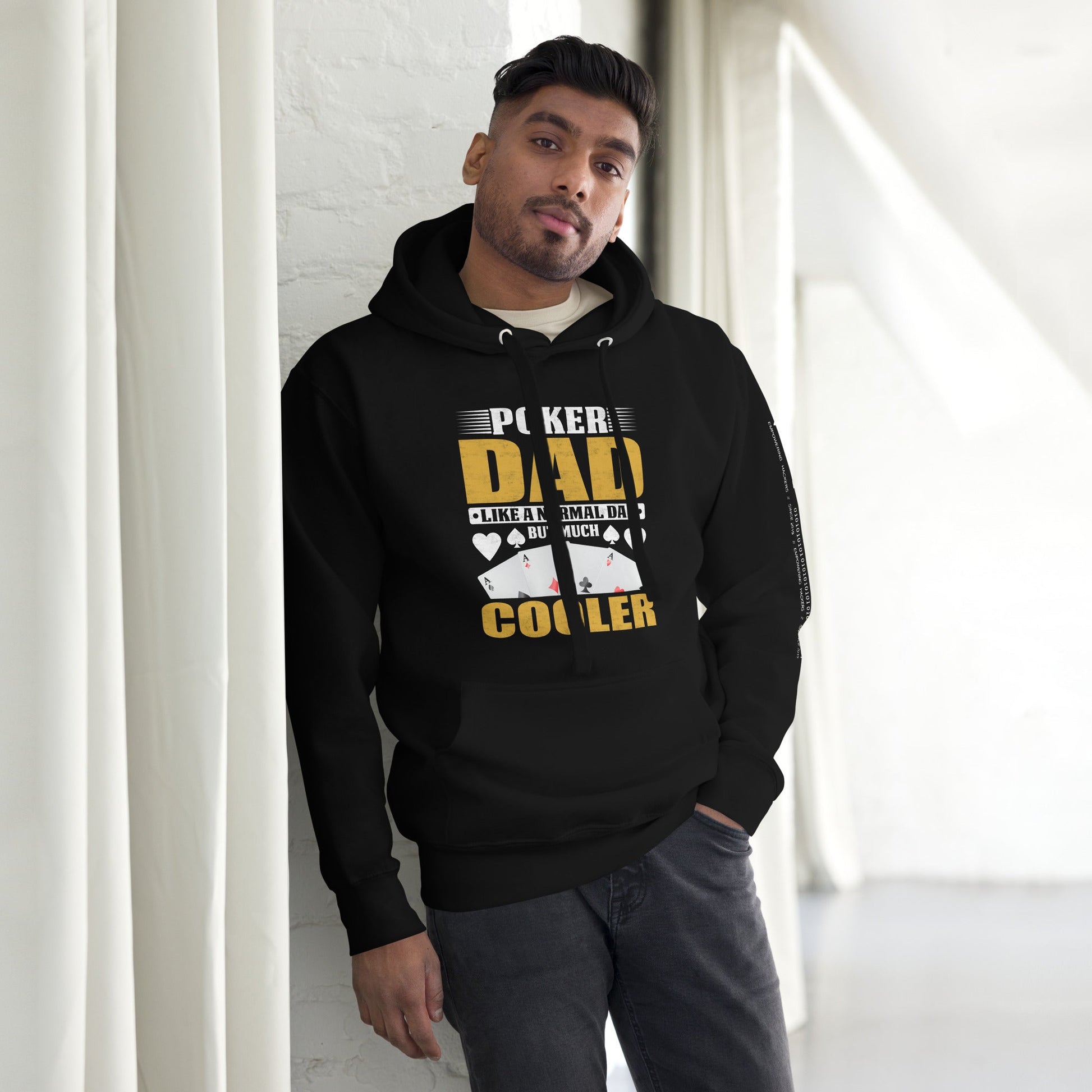 Poker Dad is like a Normal Dad but much Cooler - Unisex Hoodie by DarkByteGear