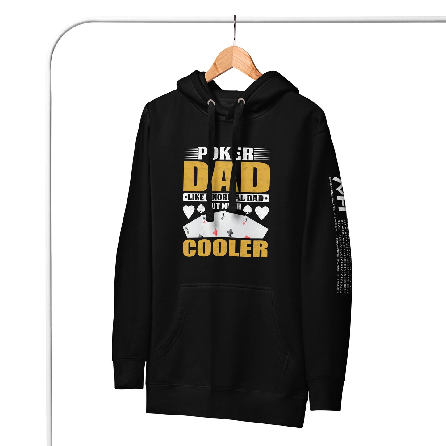 Poker Dad is like a Normal Dad but much Cooler - Unisex Hoodie by DarkByteGear