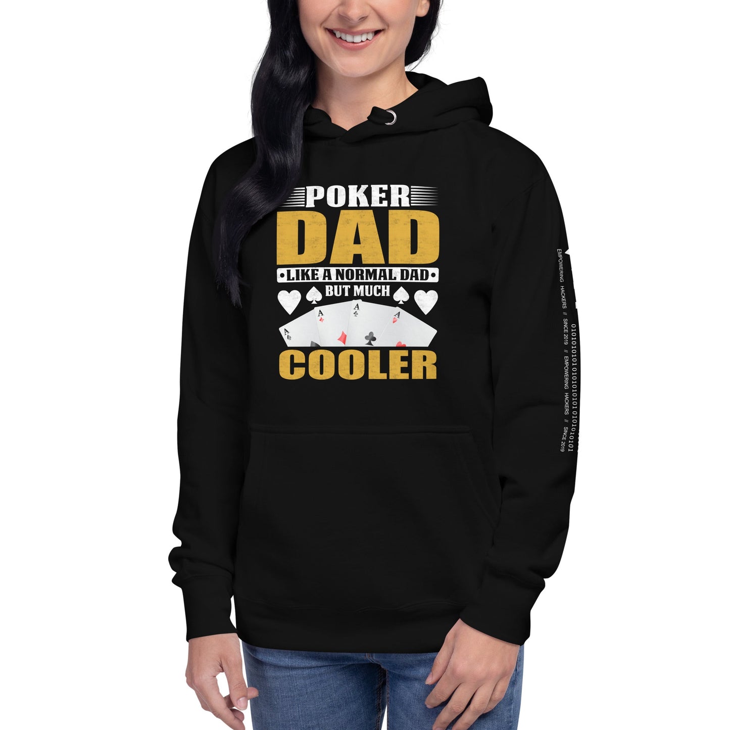 Poker Dad is like a Normal Dad but much Cooler - Unisex Hoodie by DarkByteGear