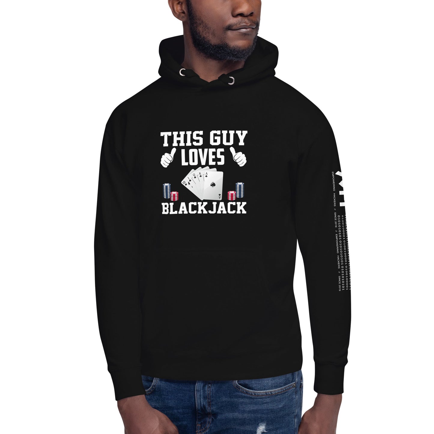 This Guy Loves Black Jack - Unisex Hoodie by DarkByteGear