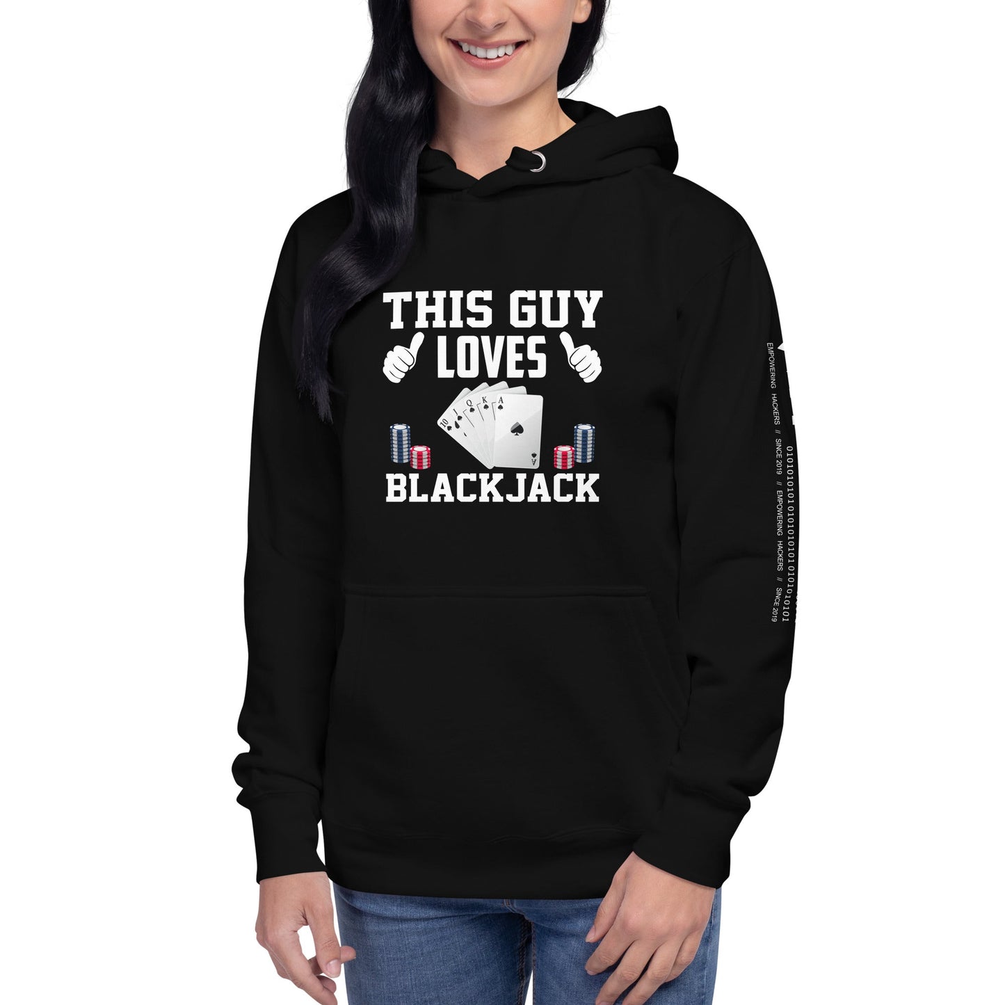 This Guy Loves Black Jack - Unisex Hoodie by DarkByteGear