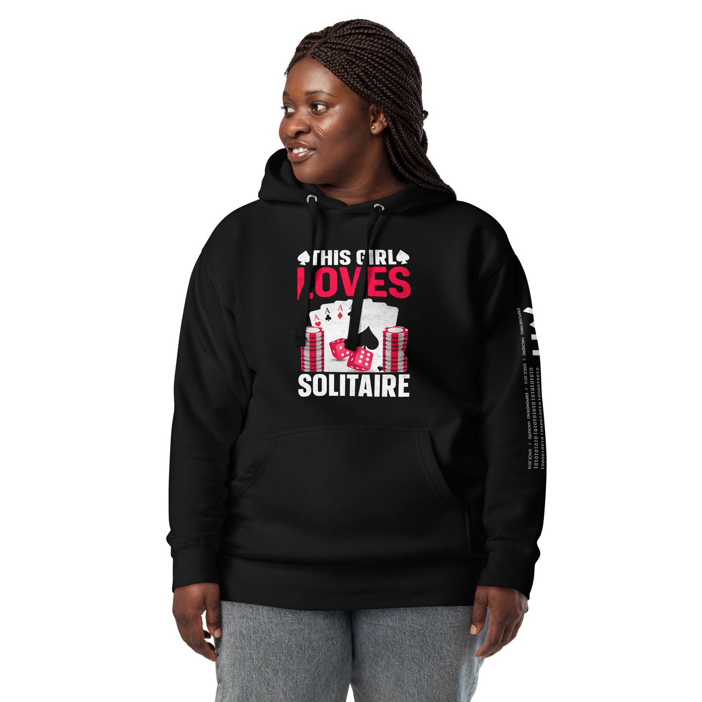 This Girl Loves Solitaire - Unisex Hoodie by DarkByteGear