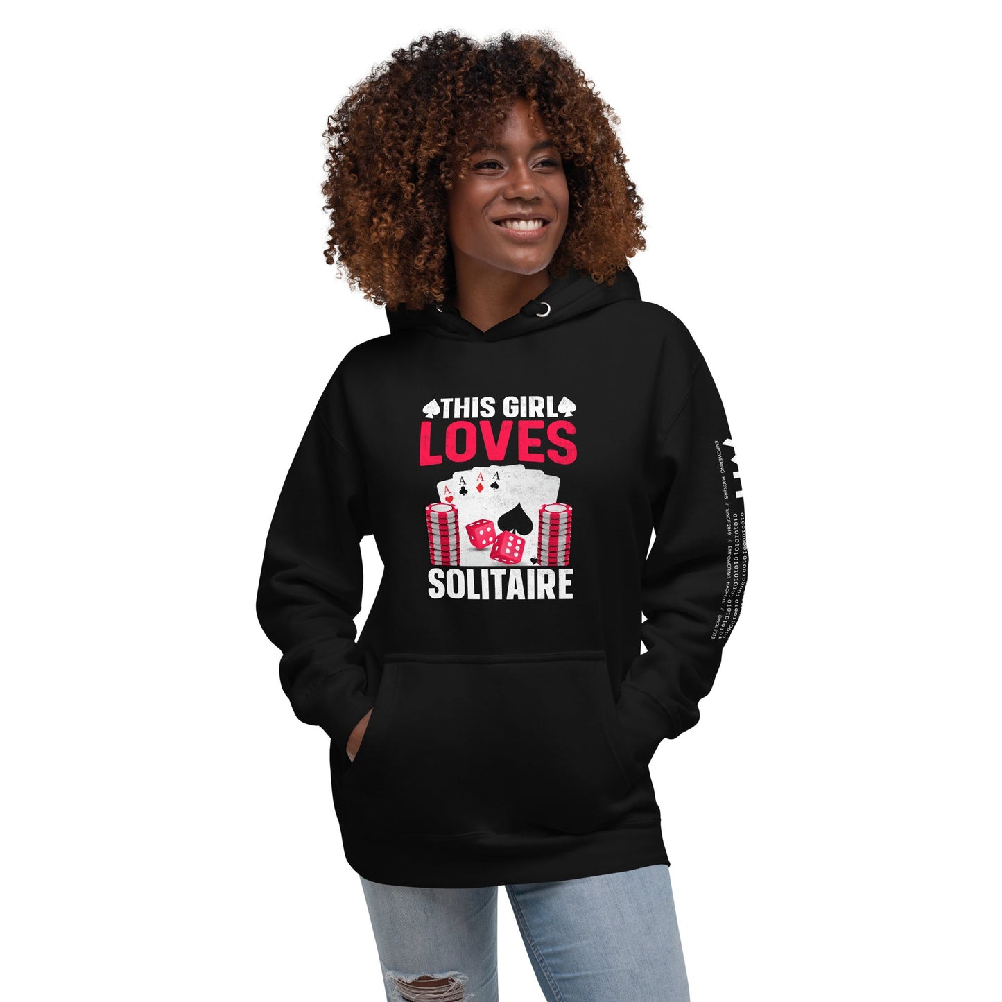This Girl Loves Solitaire - Unisex Hoodie by DarkByteGear