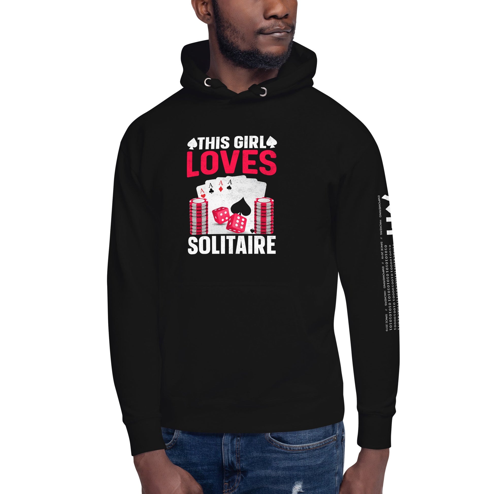This Girl Loves Solitaire - Unisex Hoodie by DarkByteGear