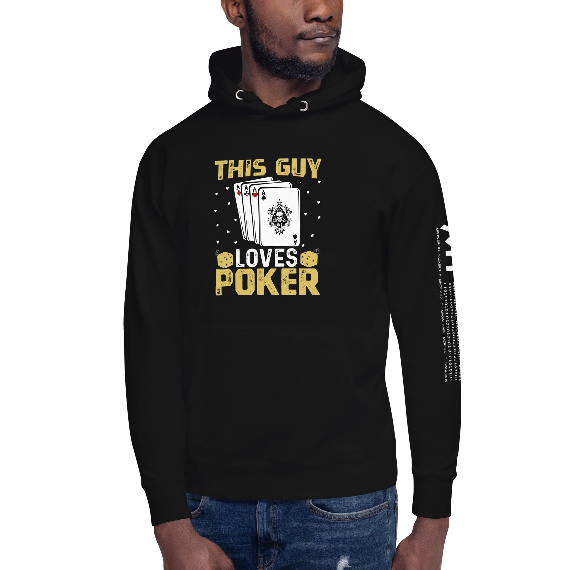 This Guy Loves Poker - Unisex Hoodie by DarkByteGear