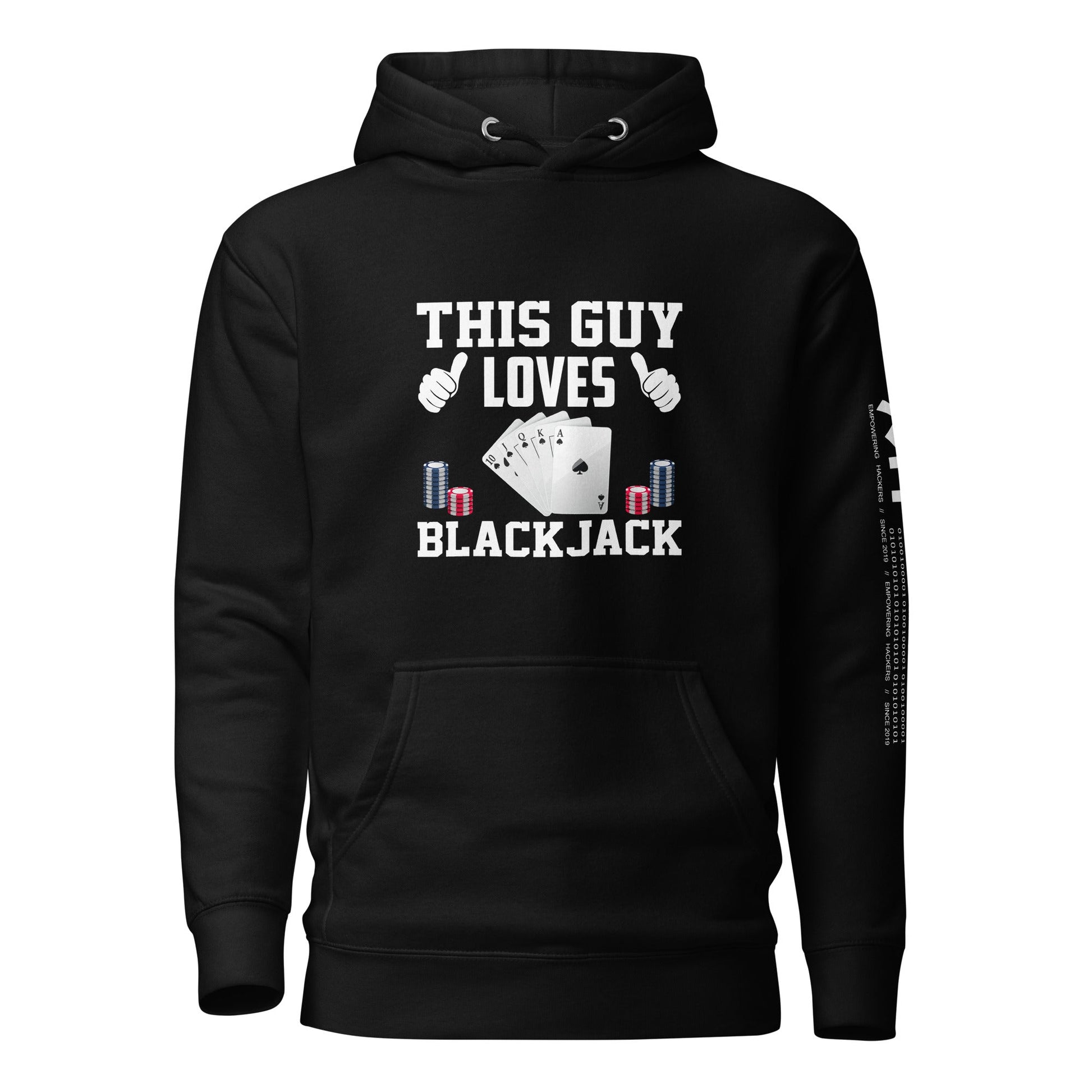 This Guy Loves Black Jack V1 - Unisex Hoodie by DarkByteGear