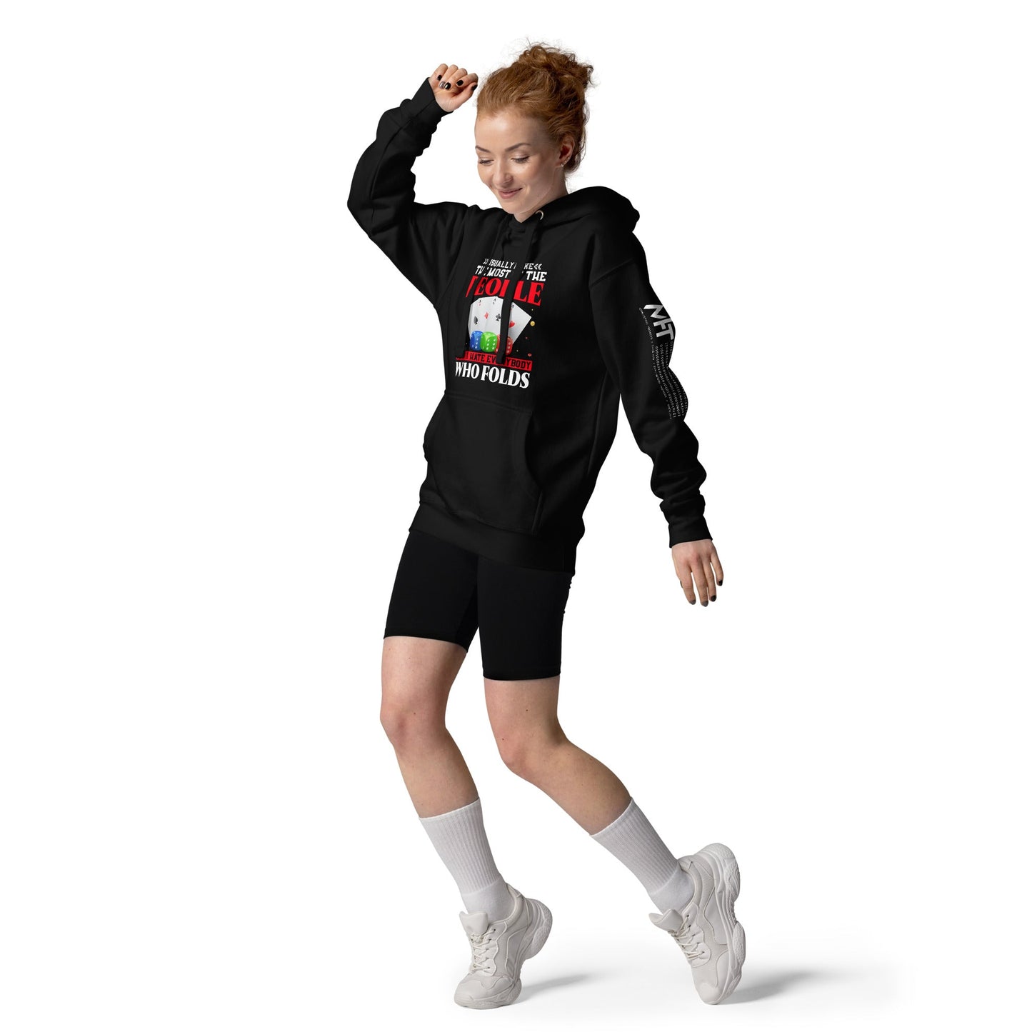 Usually I Like Most of the People But I Hate everyone who Folds - Unisex Hoodie by DarkByteGear