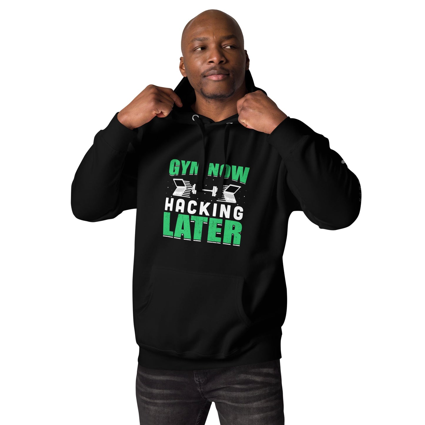Gym now, hacking later - Unisex Hoodie by DarkByteGear