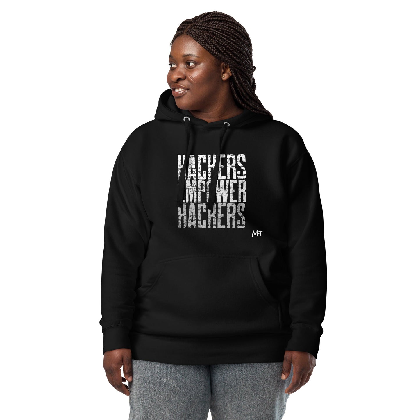 Hackers Empower Hackers V1 - Unisex Hoodie by DarkByteGear