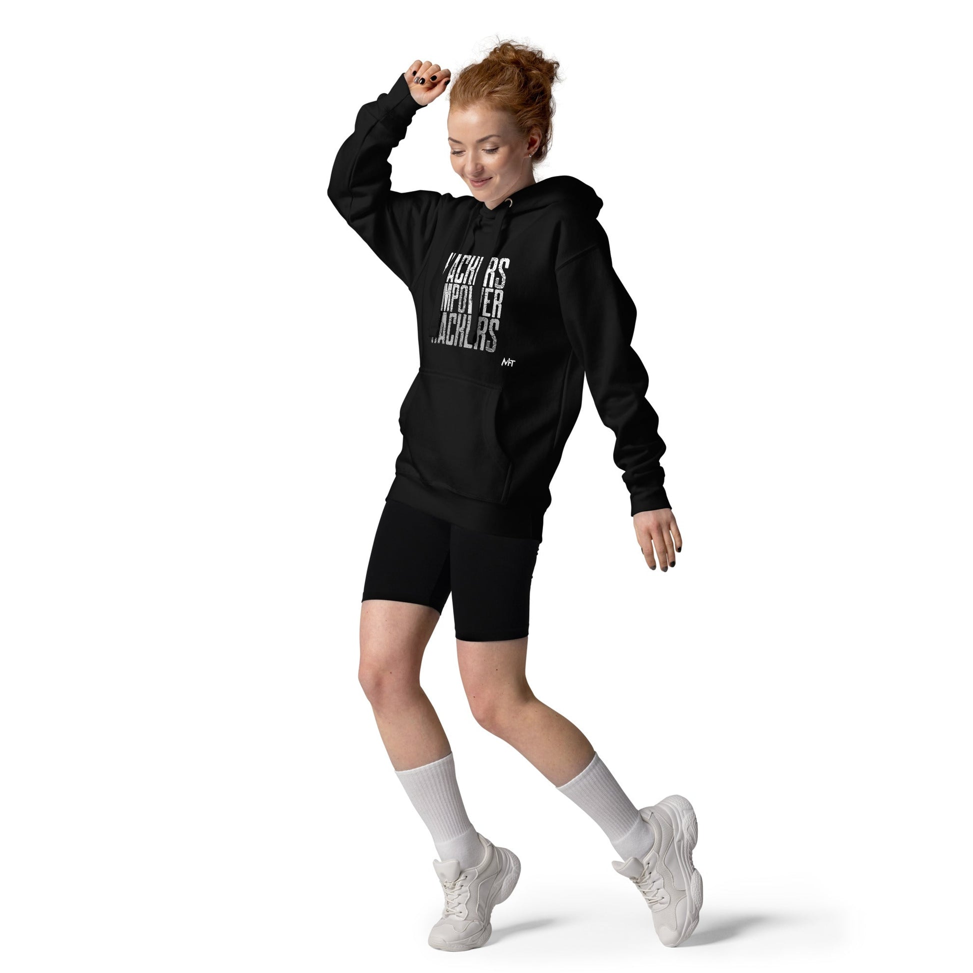 Hackers Empower Hackers V1 - Unisex Hoodie by DarkByteGear