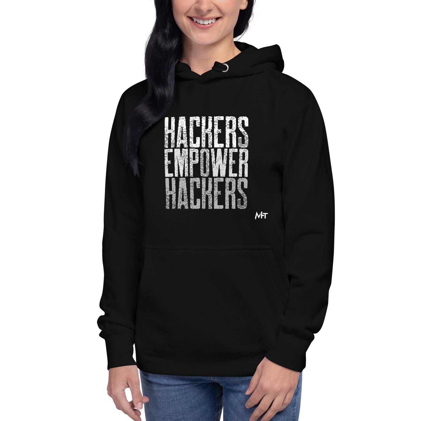 Hackers Empower Hackers V1 - Unisex Hoodie by DarkByteGear