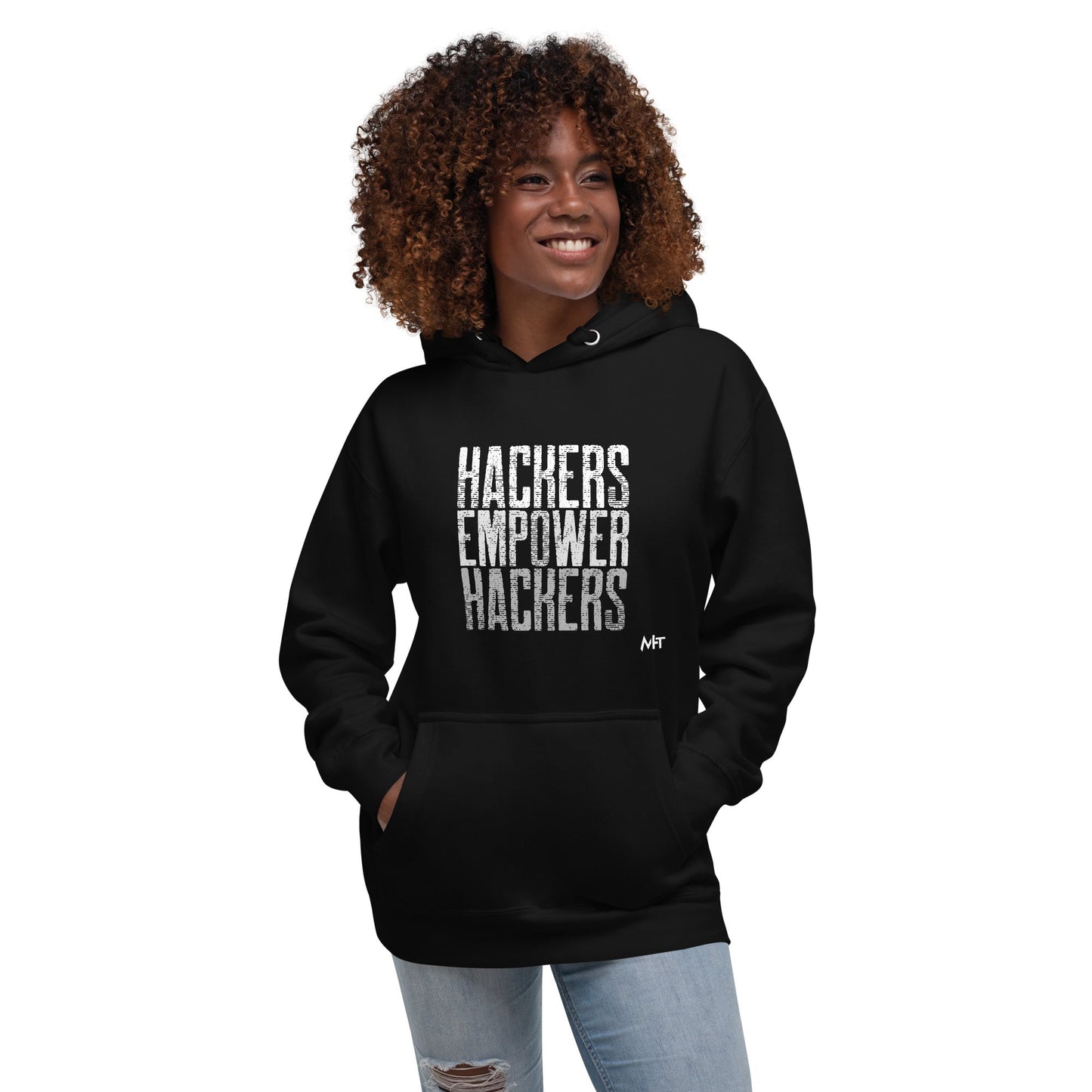 Hackers Empower Hackers V1 - Unisex Hoodie by DarkByteGear