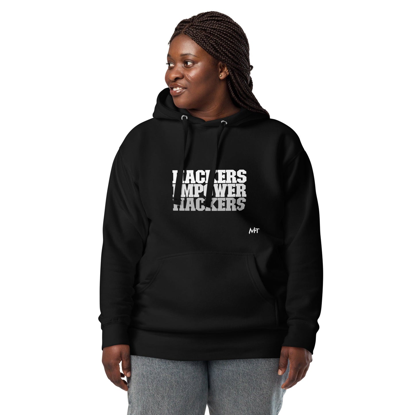 Hackers Empower Hackers V2 - Unisex Hoodie by DarkByteGear