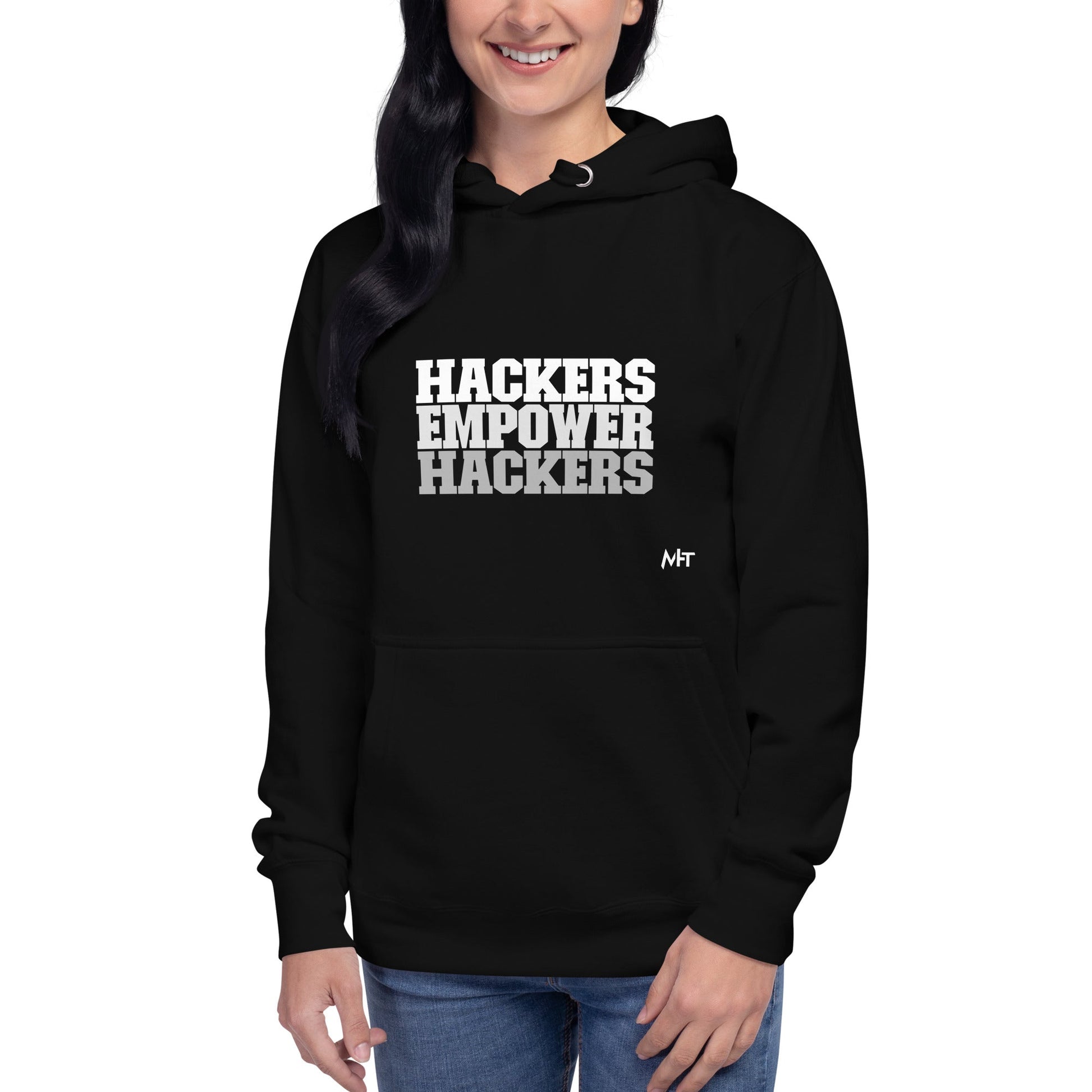 Hackers Empower Hackers V2 - Unisex Hoodie by DarkByteGear
