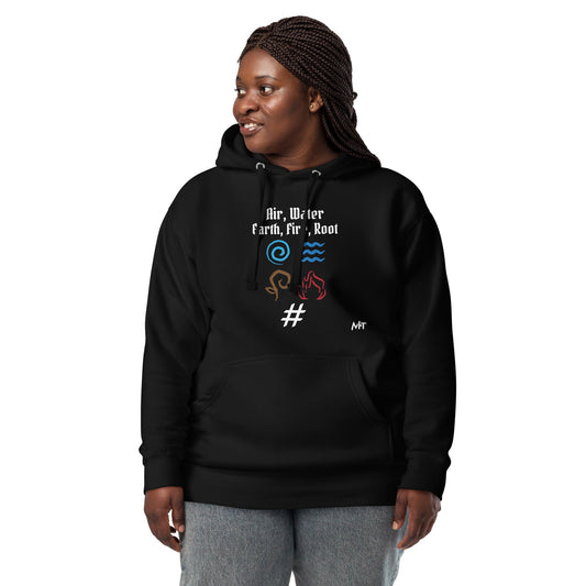 Air, Water, Earth, Fire, Root - Unisex Hoodie by DarkByteGear