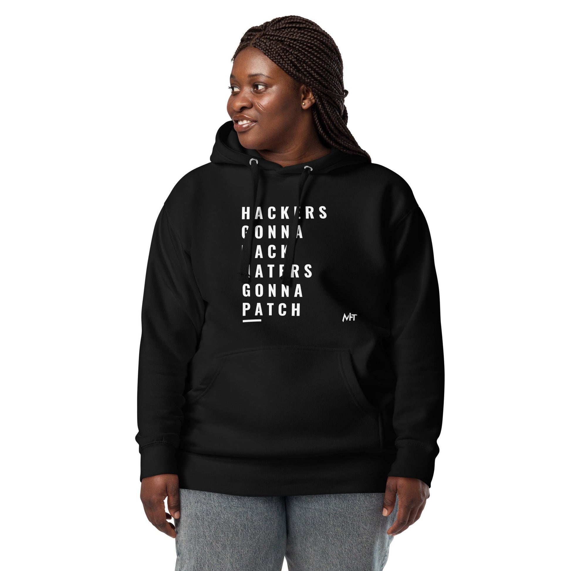 Hackers Gonna Hack: Haters Gonna Patch - Unisex Hoodie by DarkByteGear