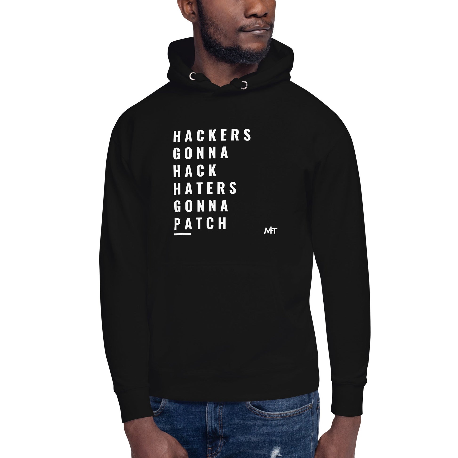 Hackers Gonna Hack: Haters Gonna Patch - Unisex Hoodie by DarkByteGear