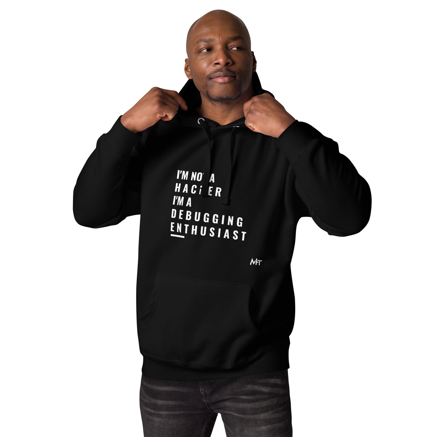 I'm not a Hacker: I'm a Debugging Enthusiast - Unisex Hoodie by DarkByteGear