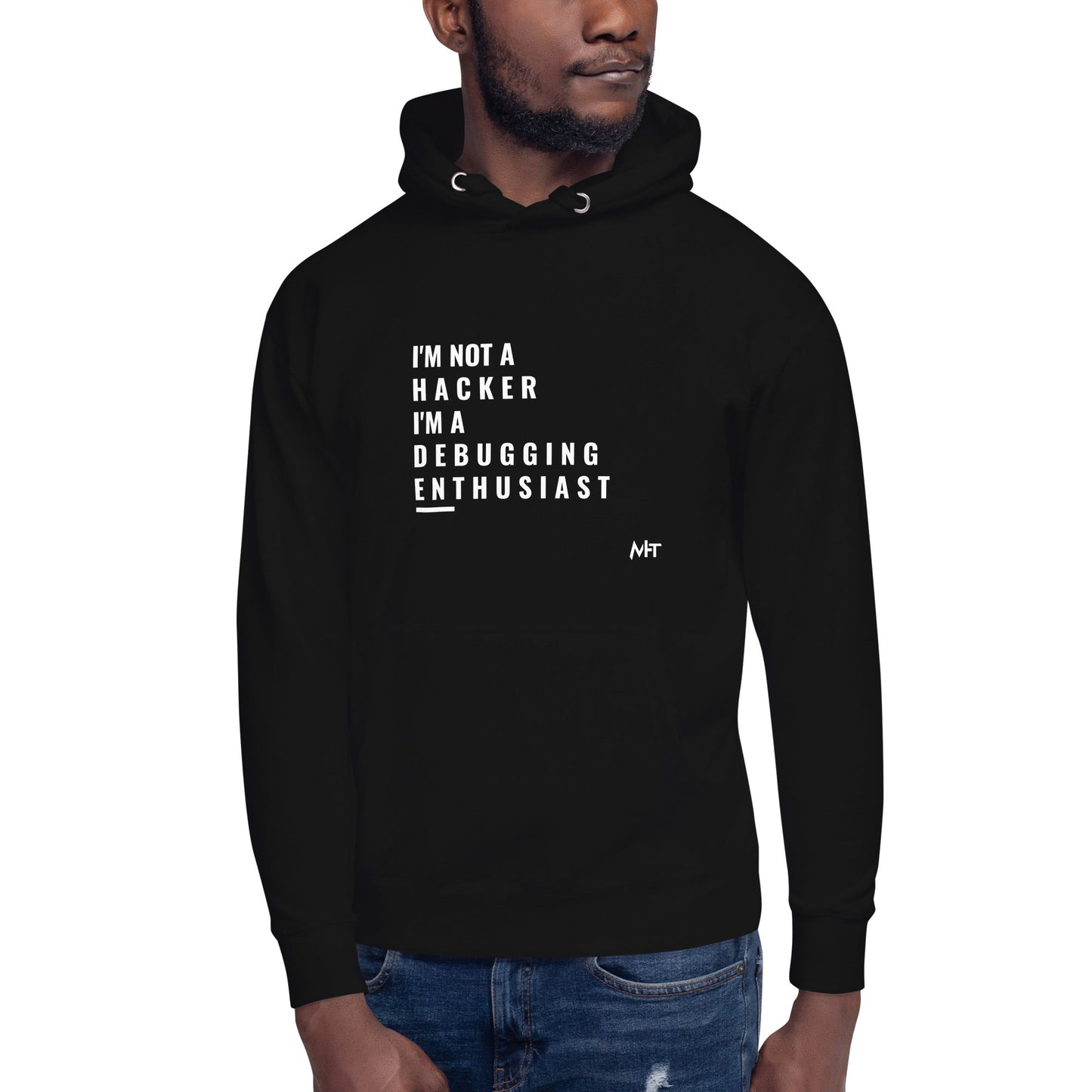 I'm not a Hacker: I'm a Debugging Enthusiast - Unisex Hoodie by DarkByteGear