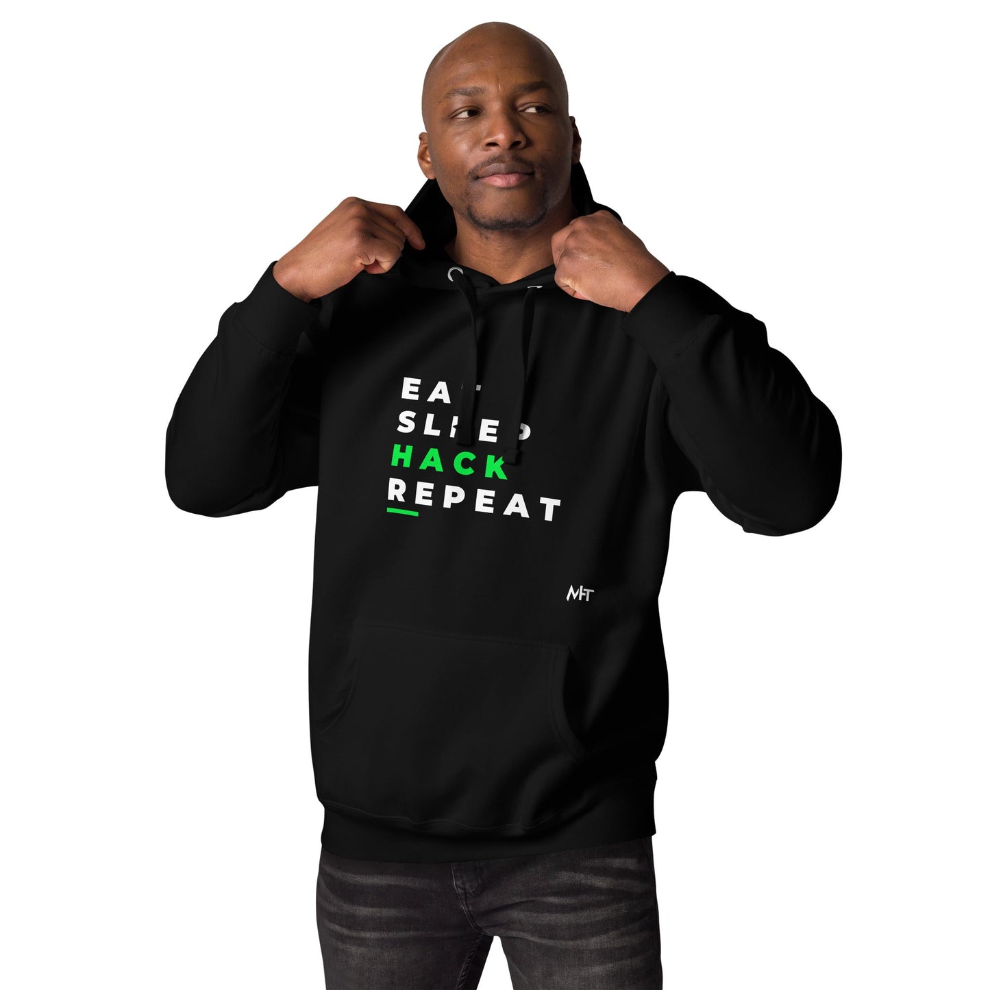 Eat, Sleep, Hack, Repeat V2 - Unisex Hoodie by DarkByteGear