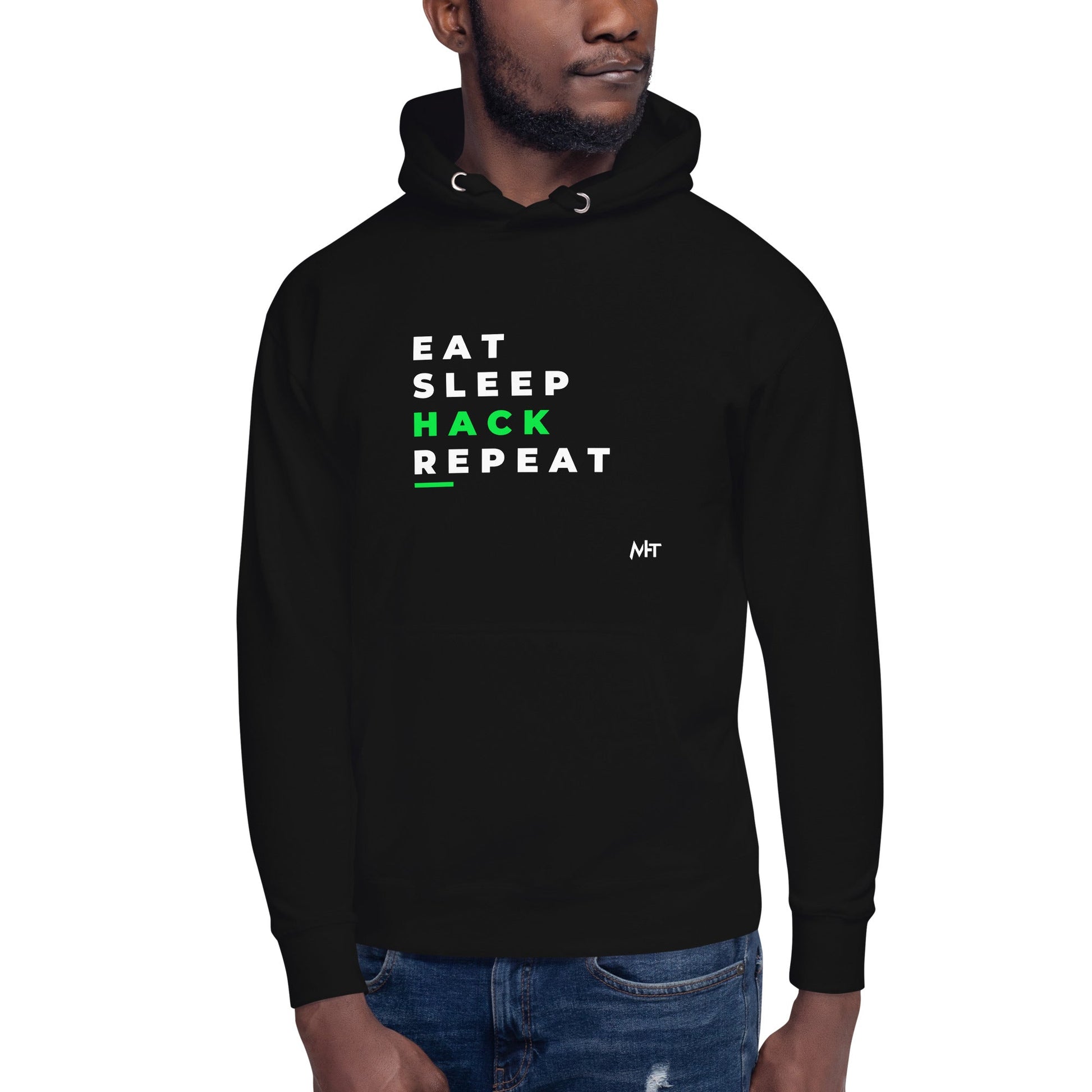 Eat, Sleep, Hack, Repeat V2 - Unisex Hoodie by DarkByteGear
