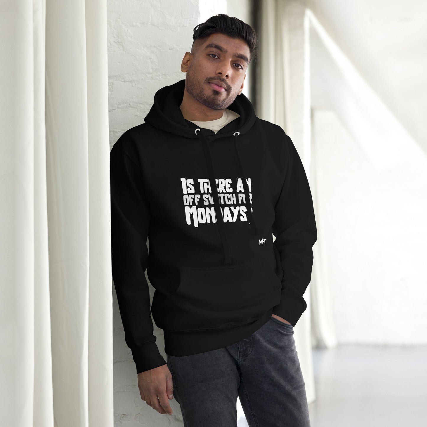 Is there an OFF switch for Mondays? - Unisex Hoodie by DarkByteGear