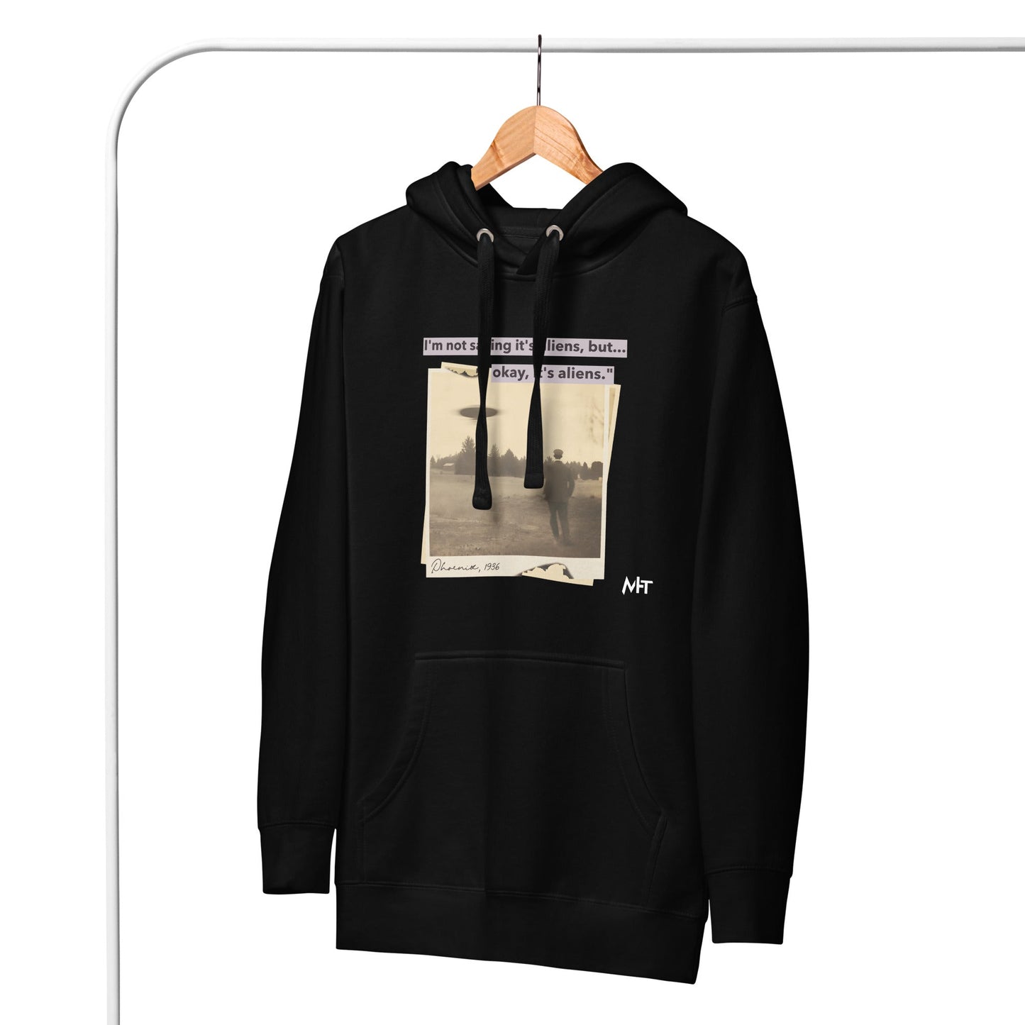 I am not saying it's aliens but, Okay! it's aliens V1 - Unisex Hoodie by DarkByteGear