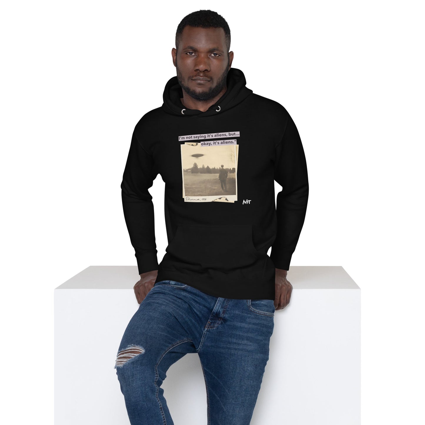 I am not saying it's aliens but, Okay! it's aliens V1 - Unisex Hoodie by DarkByteGear