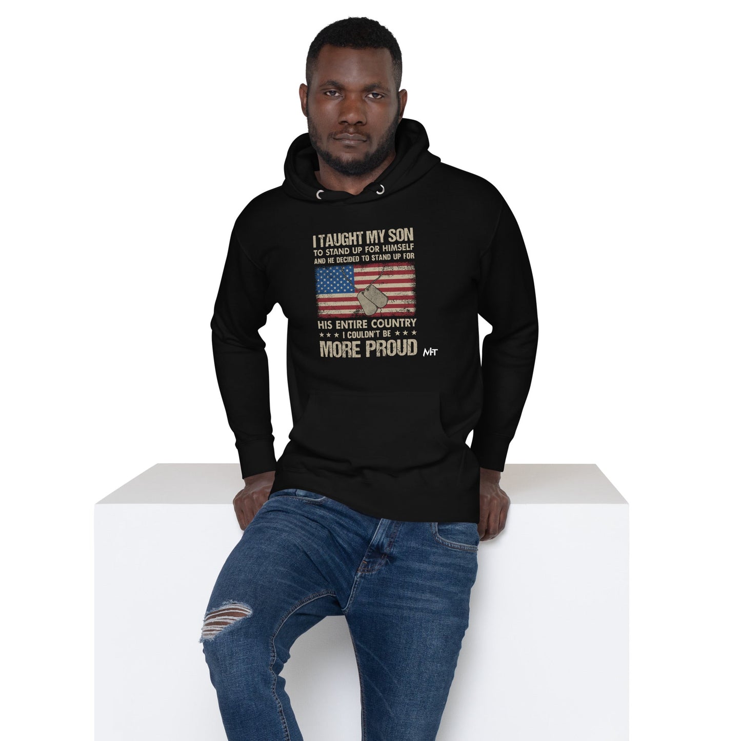I Taught my son to Stand up for himself - Unisex Hoodie by DarkByteGear