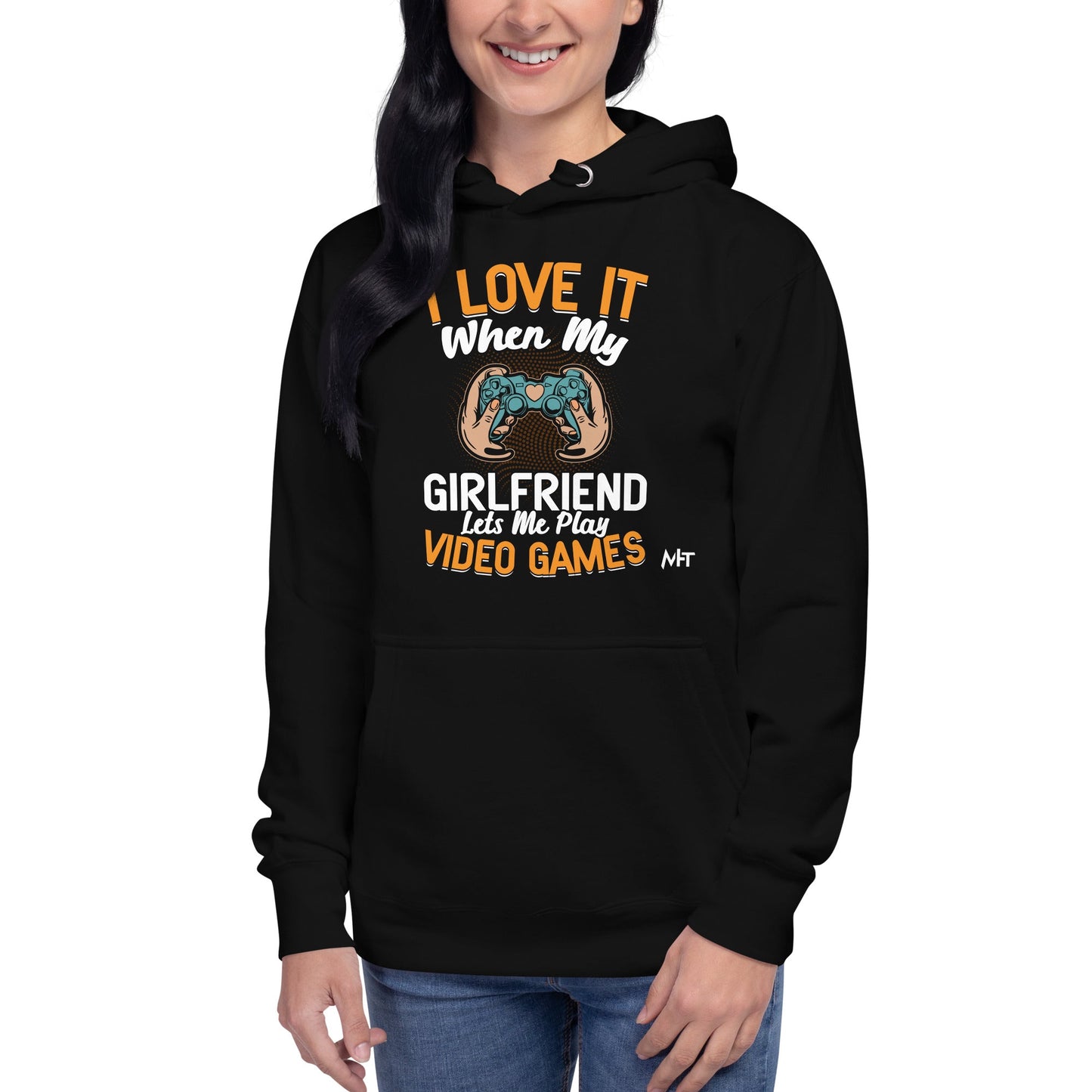 I love it when My Girlfriend Let me Play Videogames - Unisex Hoodie by DarkByteGear