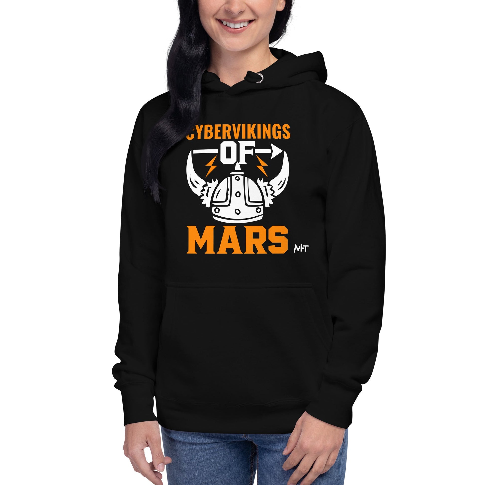 Cyberviking of Mars - Unisex Hoodie by DarkByteGear
