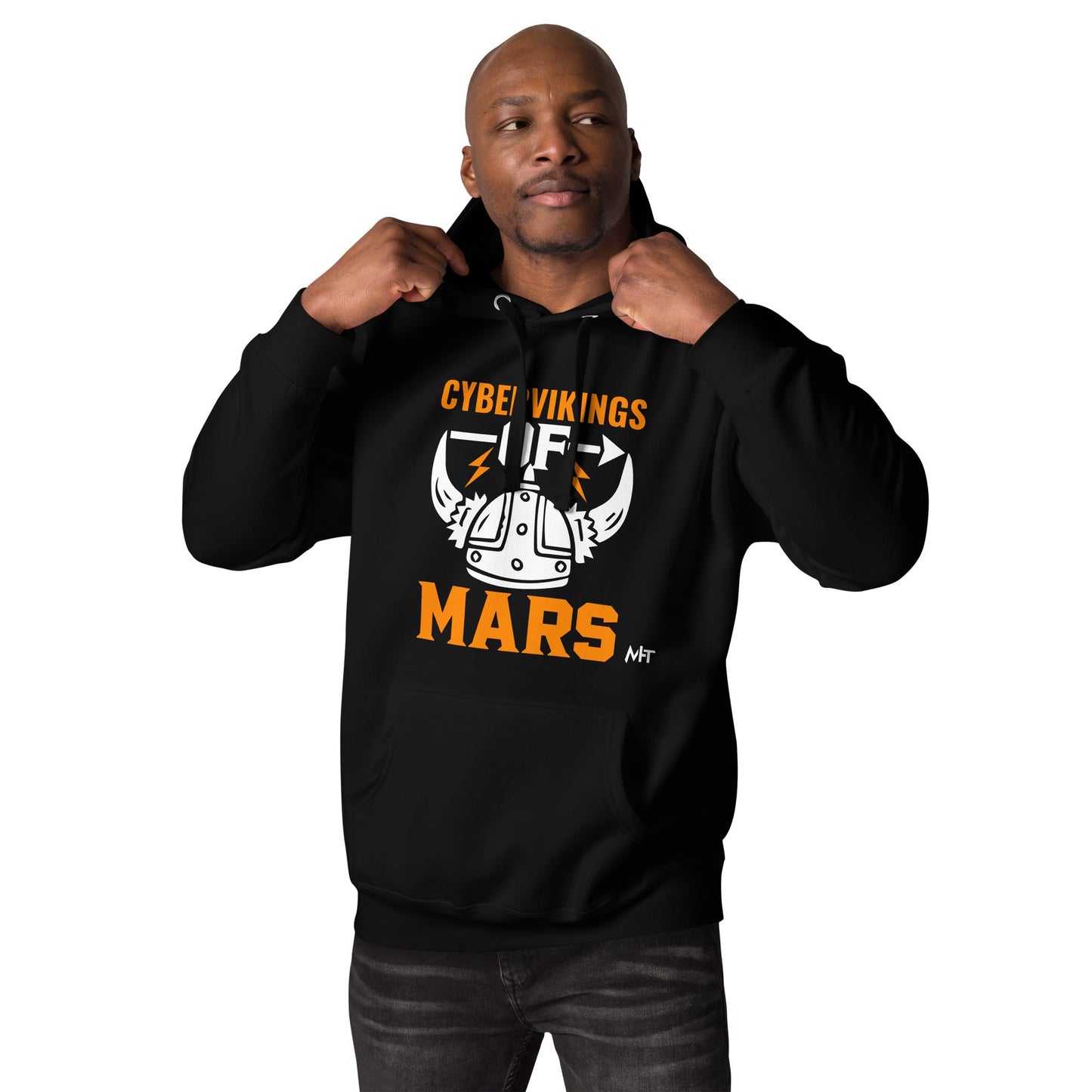 Cyberviking of Mars - Unisex Hoodie by DarkByteGear