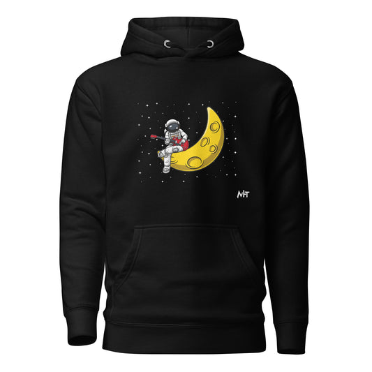 Astronaut Playing - Unisex Hoodie by DarkByteGear