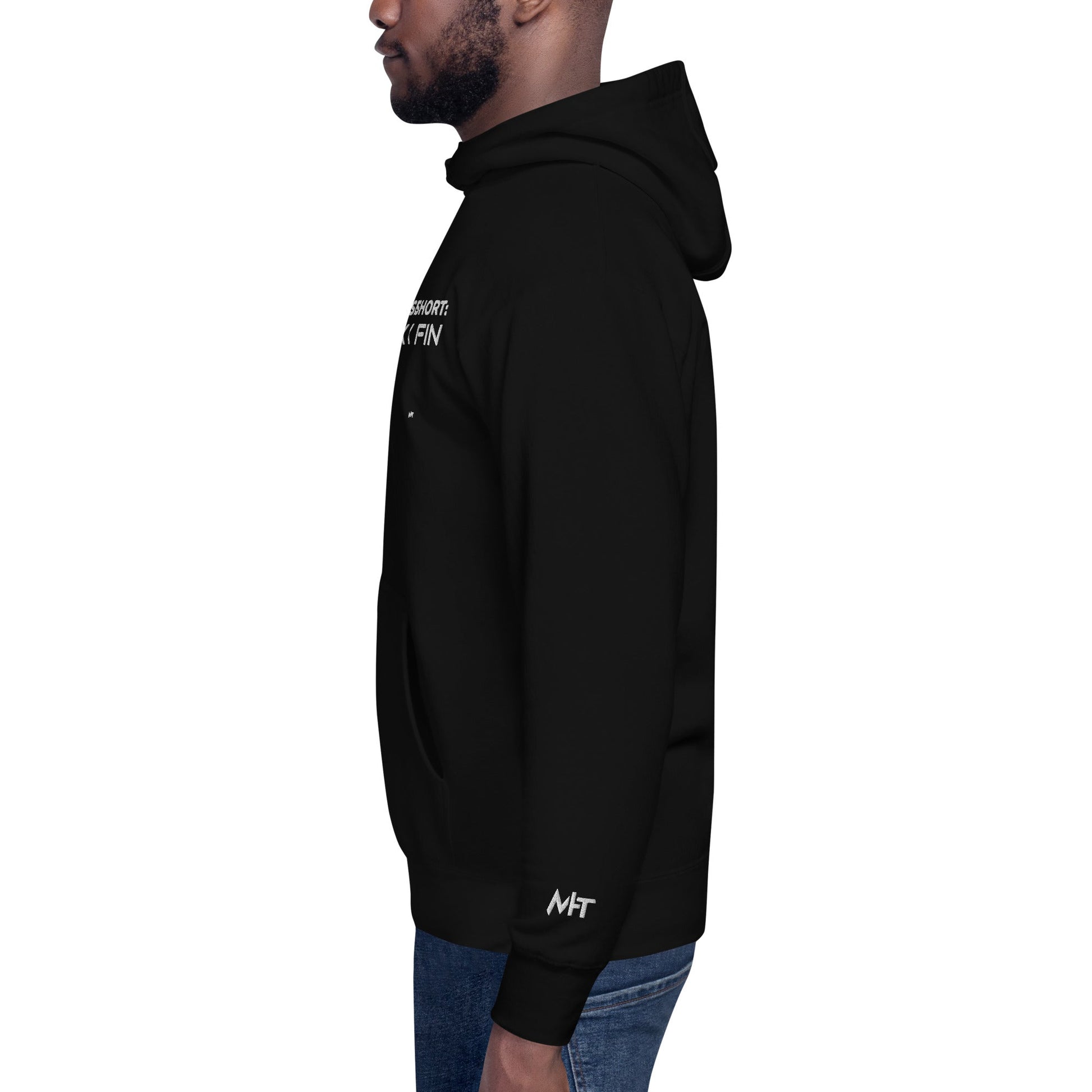 Long story short - Syn Ack Fin - Unisex Hoodie (Embroidery) by DarkByteGear
