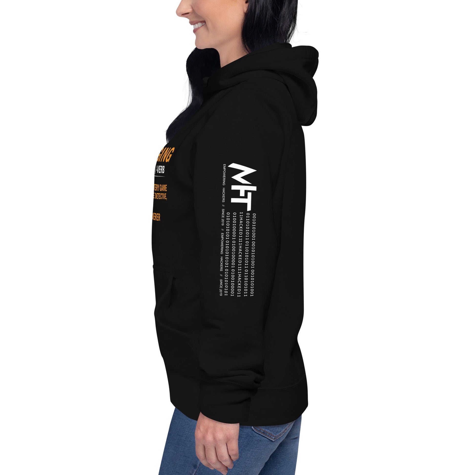 Debugging definition ( Orange Text ) - Unisex Hoodie by DarkByteGear