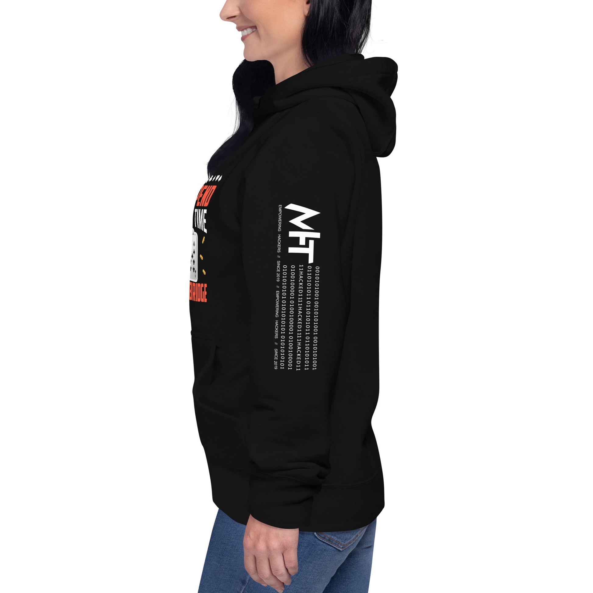 One can never Spend too much Time playing Bridge - Unisex Hoodie by DarkByteGear