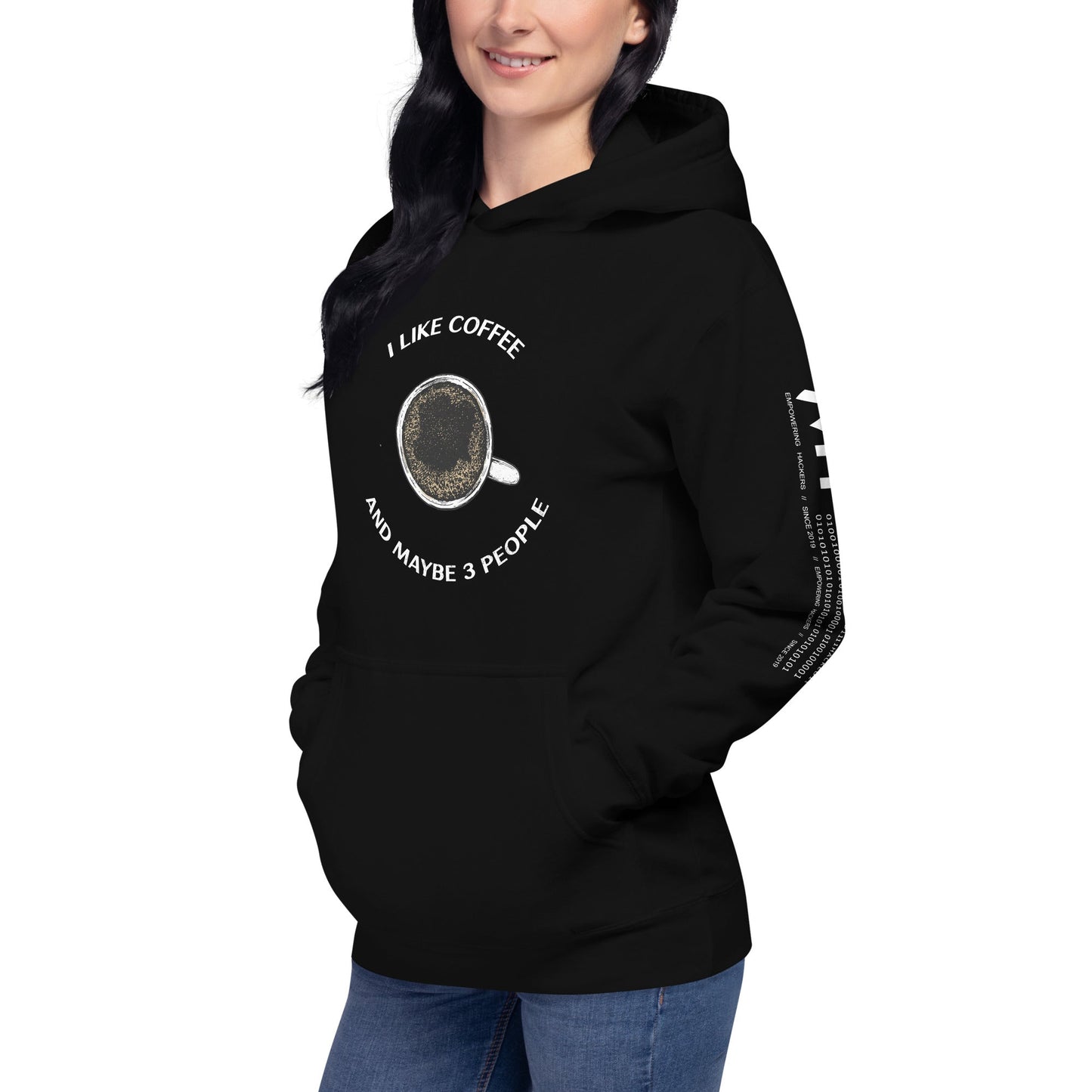 I like Coffee and maybe 3 people - Unisex Hoodie by DarkByteGear