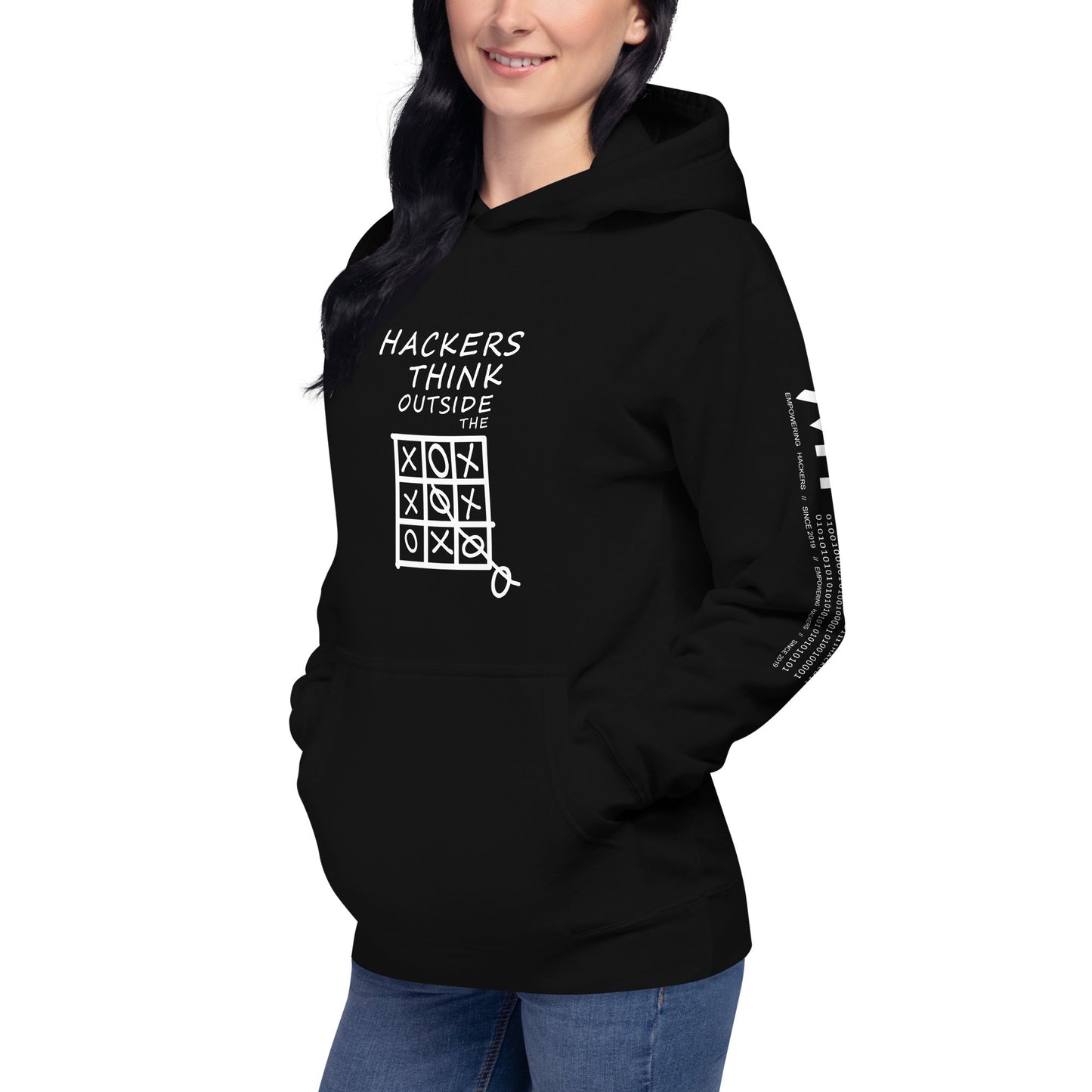 Hackers think outside the box - Unisex Hoodie by DarkByteGear