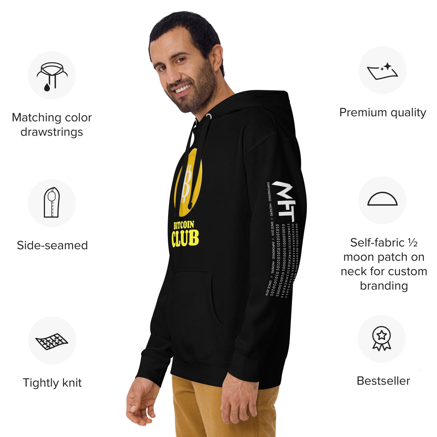 BITCOIN CLUB V1 - Unisex Hoodie by DarkByteGear