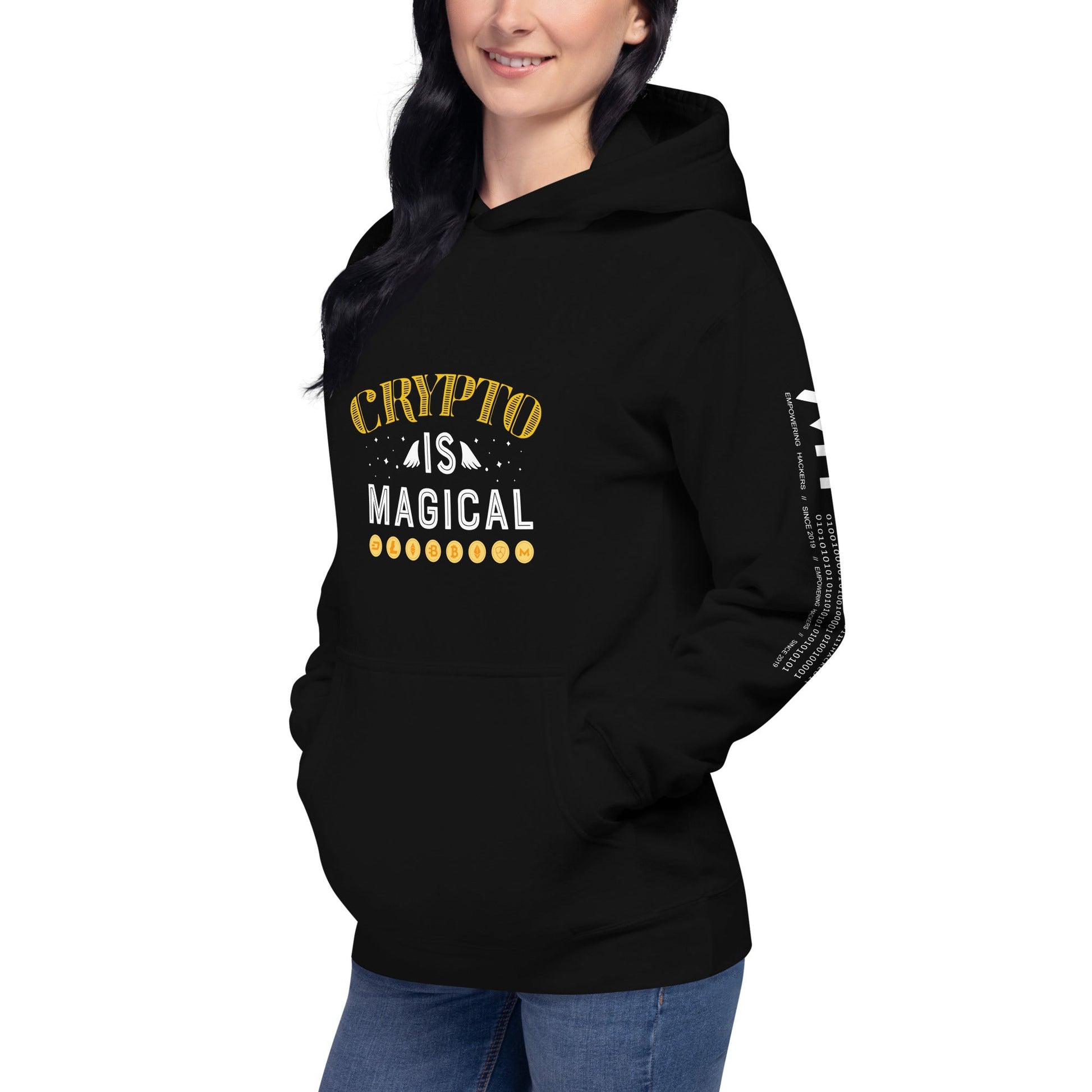 Crypto is Magical Unisex Hoodie by DarkByteGear