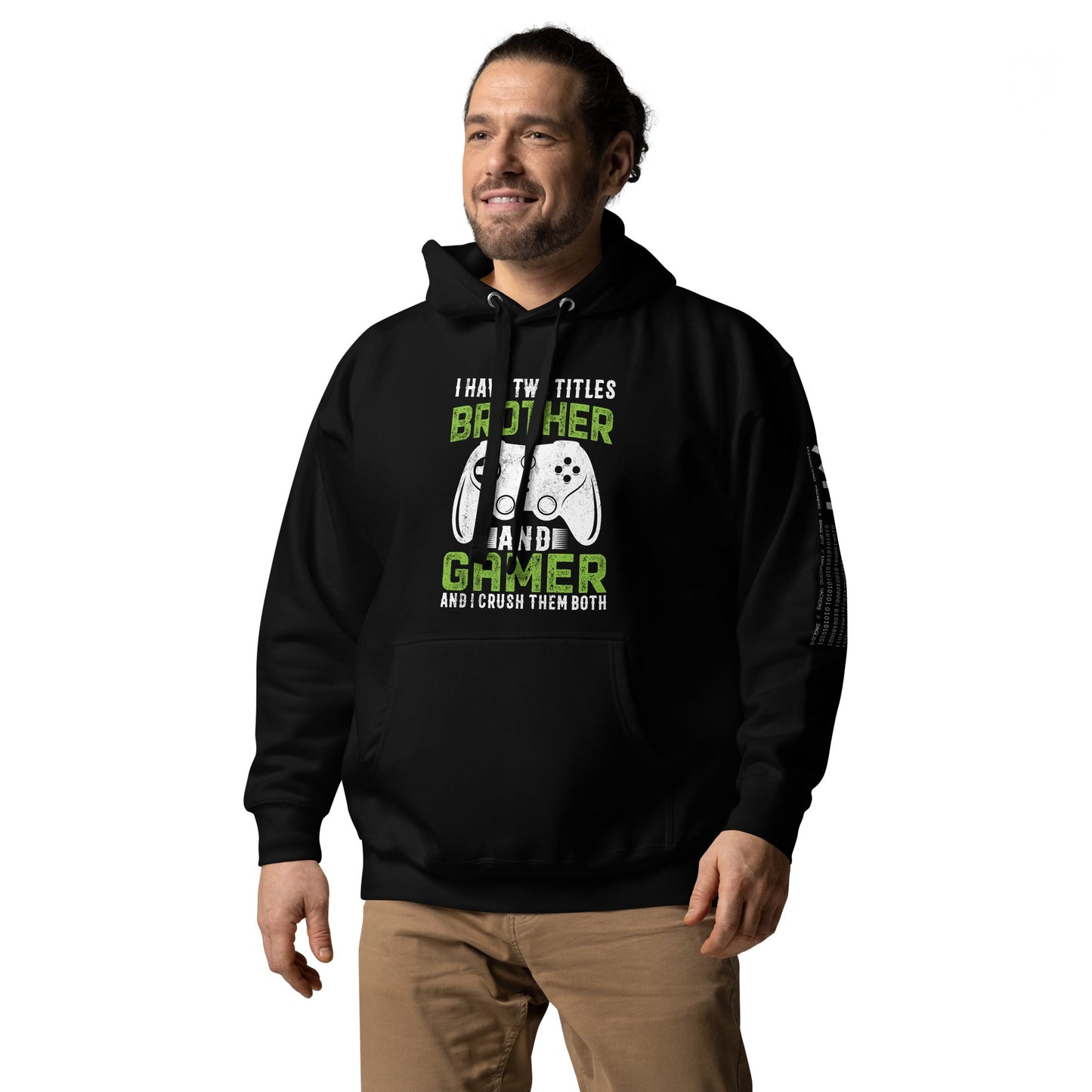 I Have Two Titles Brother And Gamer (DB) Unisex Hoodie by DarkByteGear